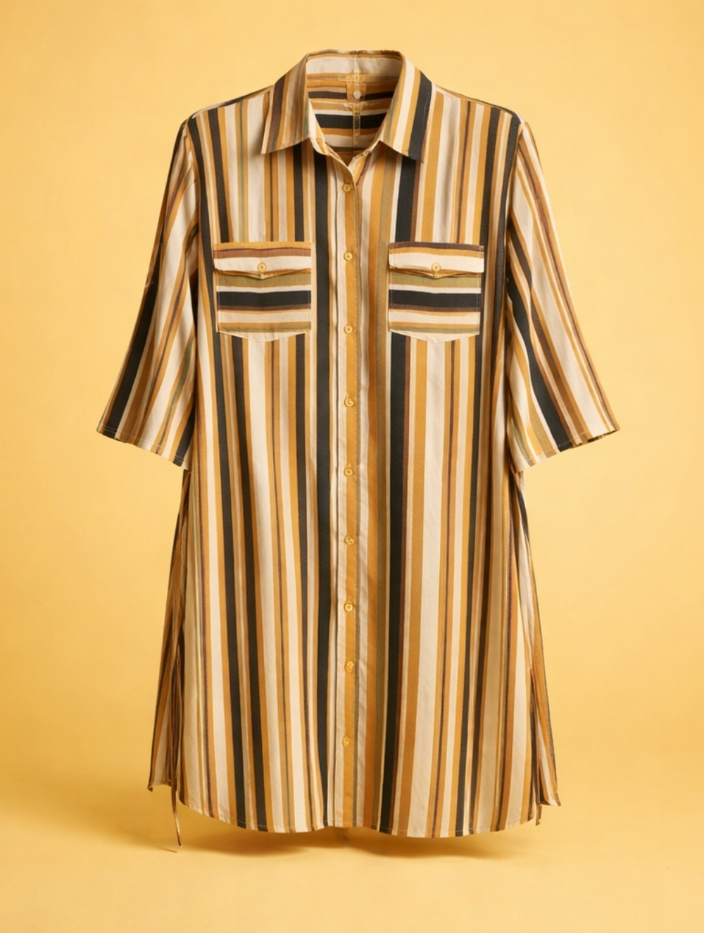 𝑴𝑯𝑷 𝑺𝒕𝒓𝒊𝒑𝒆𝒅 𝑩𝒖𝒕𝒕𝒐𝒏 𝑺𝒉𝒊𝒓𝒕-𝑫𝒓𝒆𝒔𝒔 𝒘𝒊𝒕𝒉 𝑩𝒆𝒍𝒕 - Picture 4 of 13